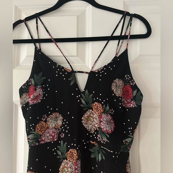 Topshop Hydrangea Floral Print Strappy Jumpsuit US 2 - Picture 7 of 12